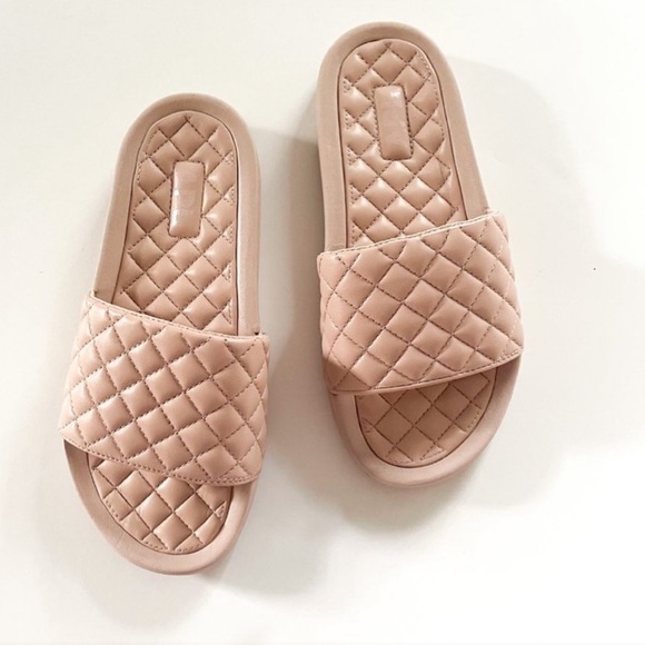 APL Lusso Quilted Slide clay Sandals womens 5 Rose Dust - Picture 4 of 16